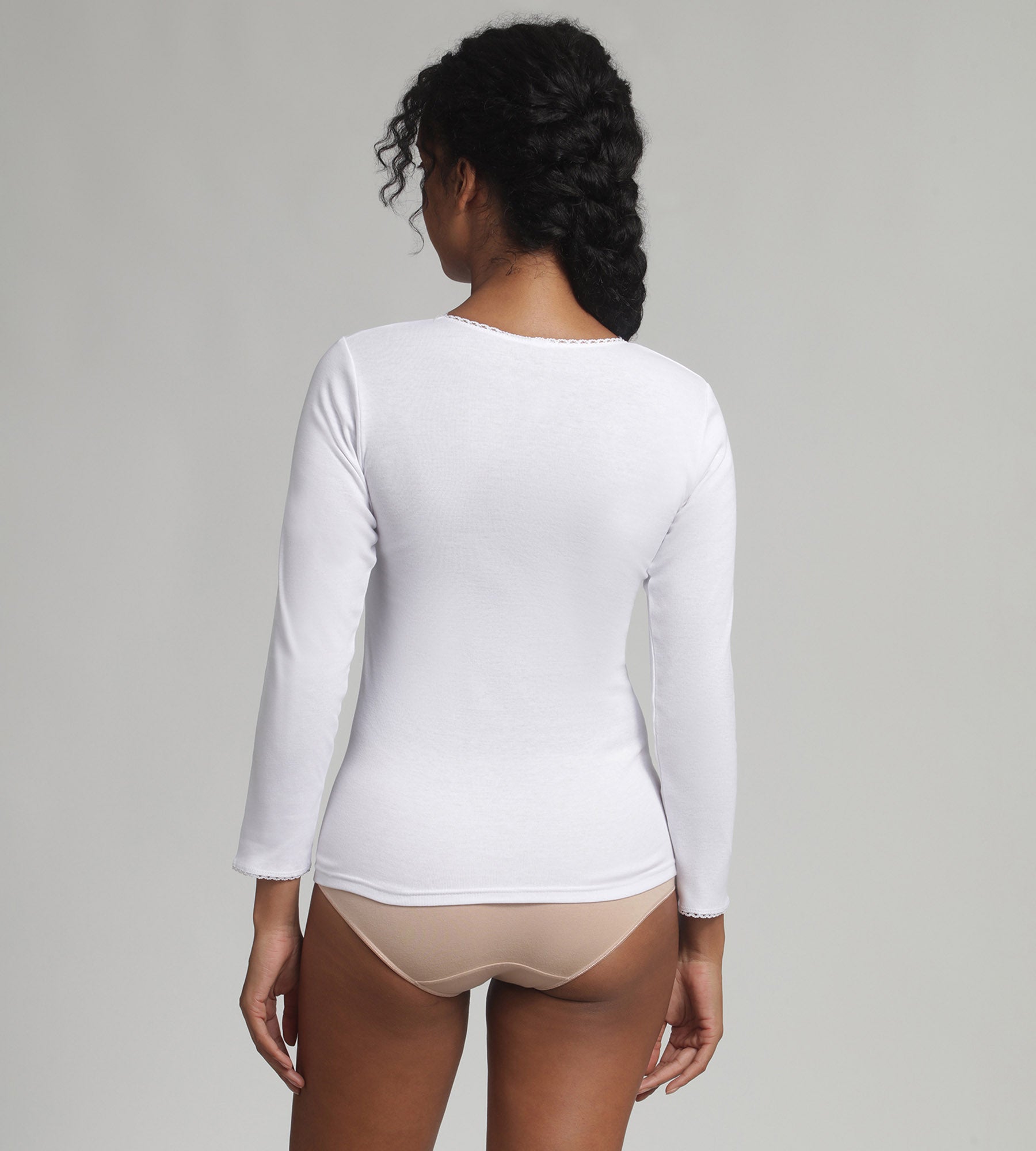 Playtex® Camiseta de manga larga blanca Princesa Termal Fibra
