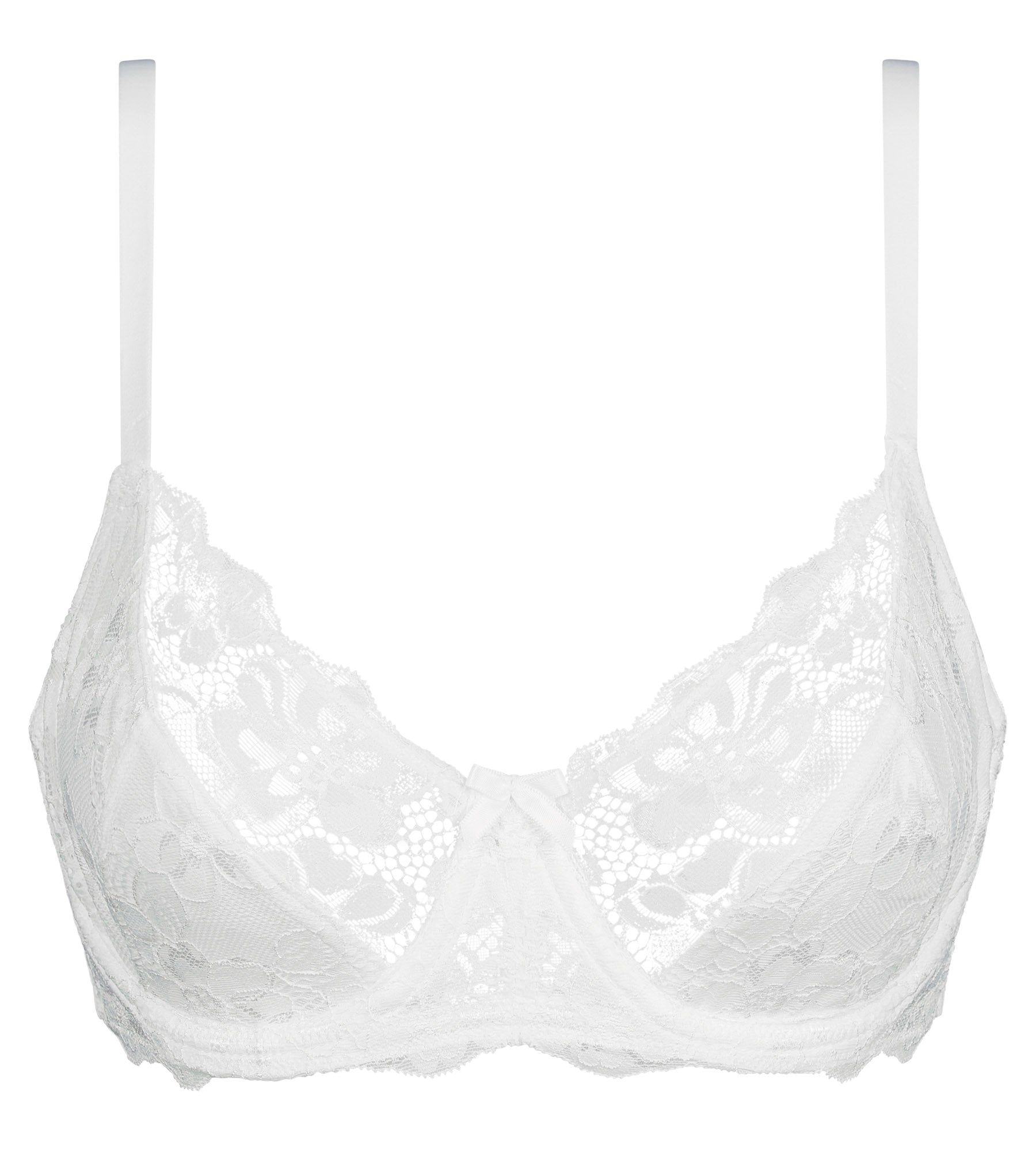 Playtex® Sujetador de encaje de media copa blanco Essential Elegance