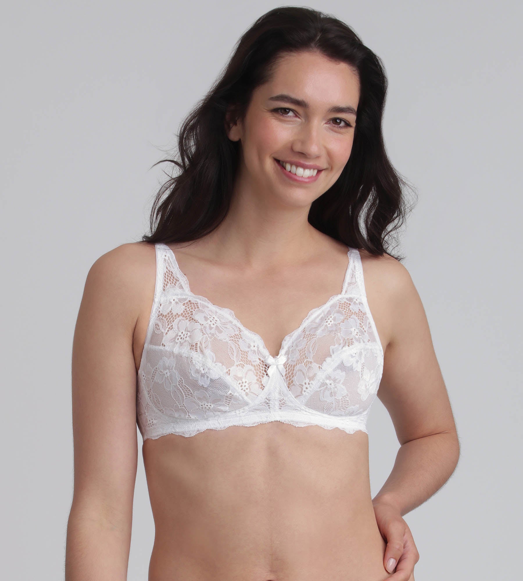 Playtex® Sujetador de encaje blanco sin aros Essential Elegance
