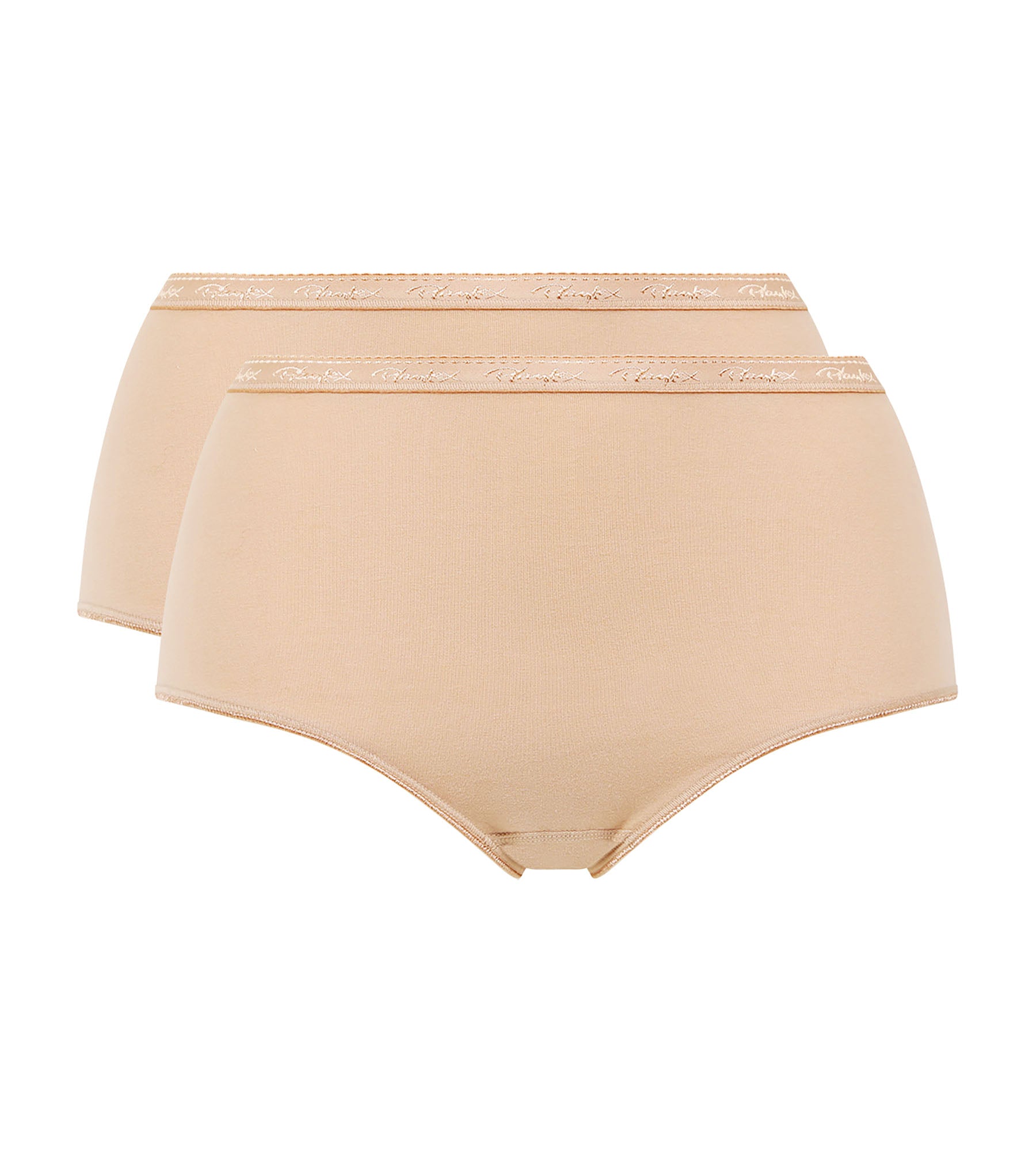 Playtex® Lote de 2 bragas beige Algodón Bio