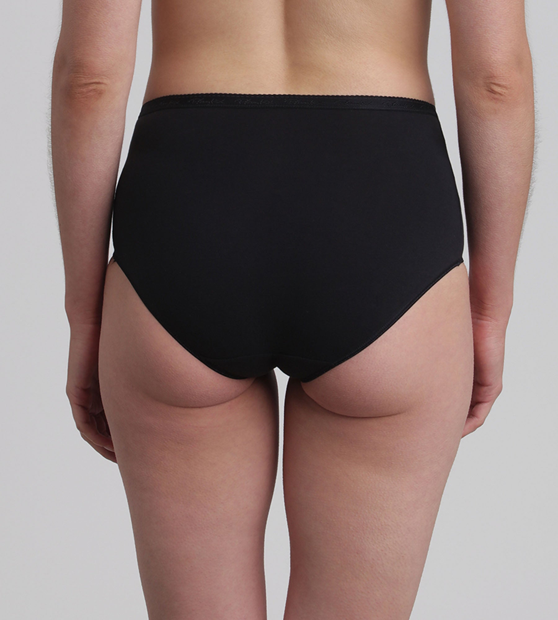 Playtex® Lote de 2 bragas talle alto negras Algodón Bio