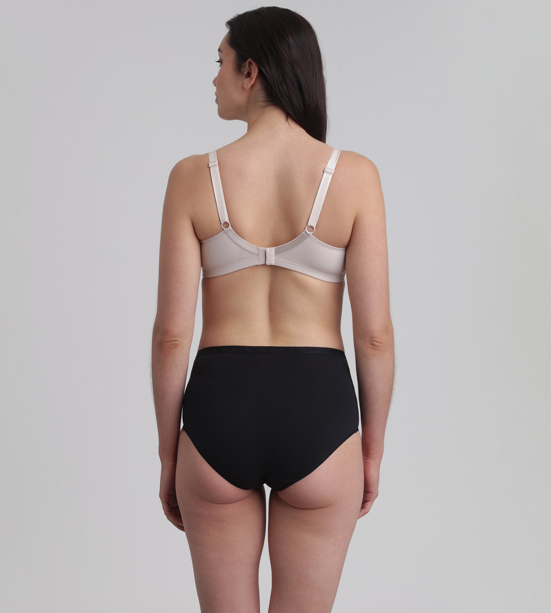 Playtex® Lote de 2 bragas talle alto negras Algodón Bio