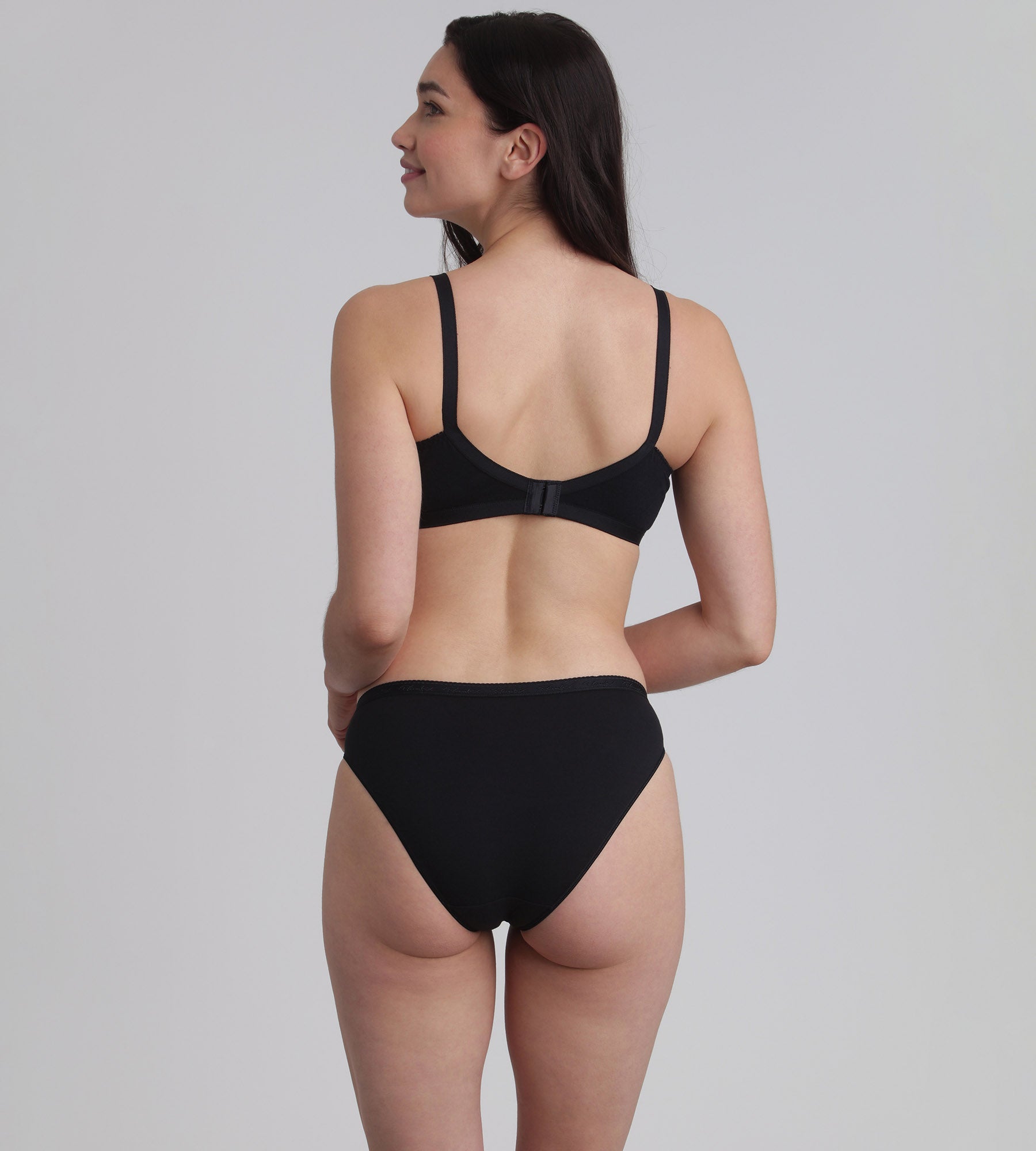 Playtex® Lote de 2 bragas bikini negras Algodón Bio
