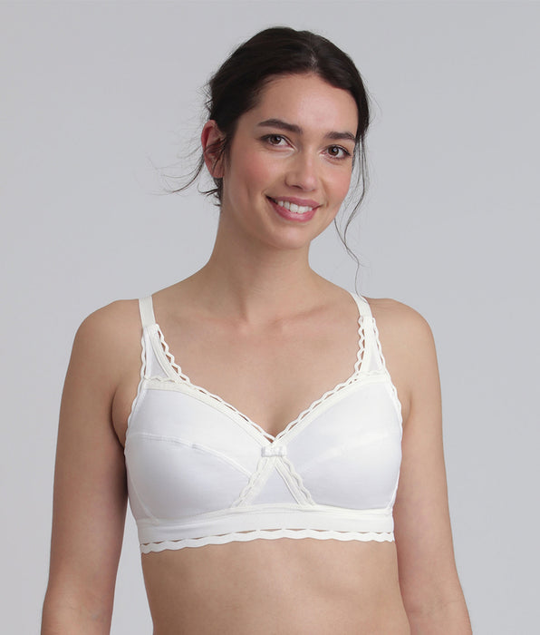 Playtex® Sujetador sin aros blanco Cruzado Mágico Algodón Reciclado
