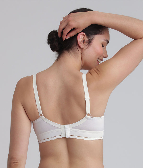Playtex® Sujetador sin aros blanco Cruzado Mágico Algodón Reciclado