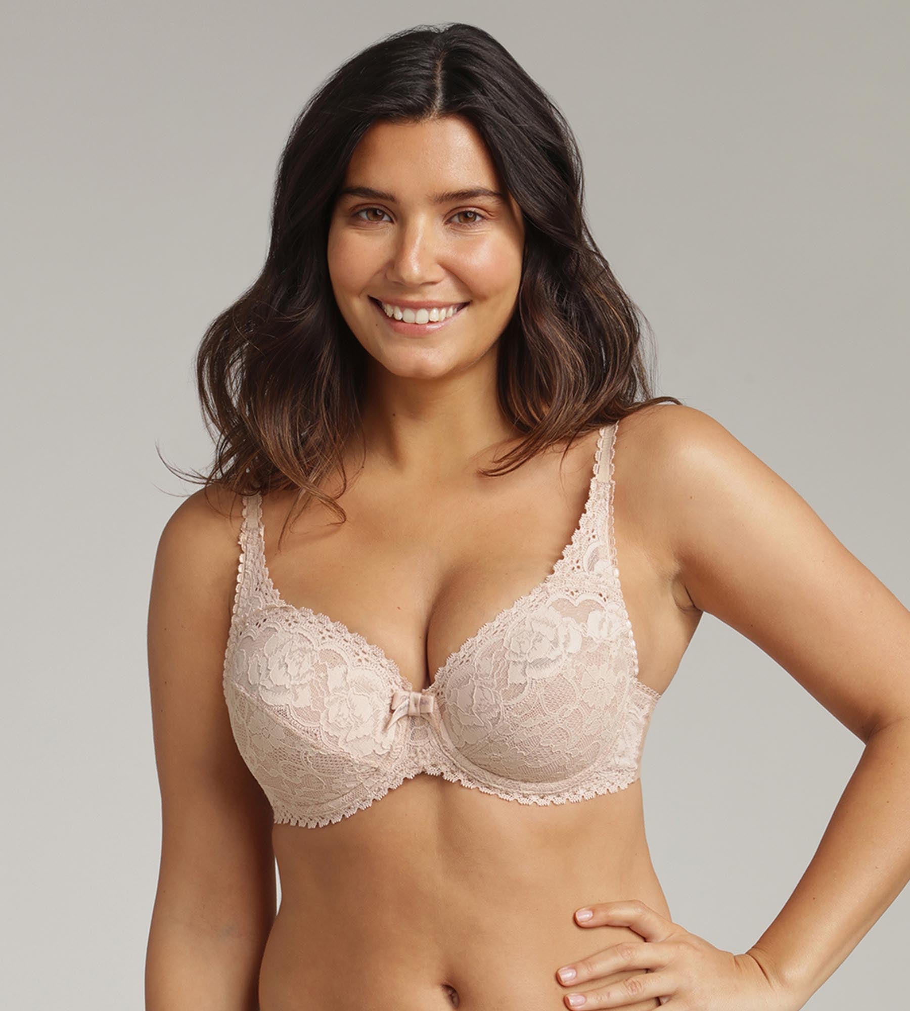 Sujetador con aros beige Flower Elegance Reciclado Playtex