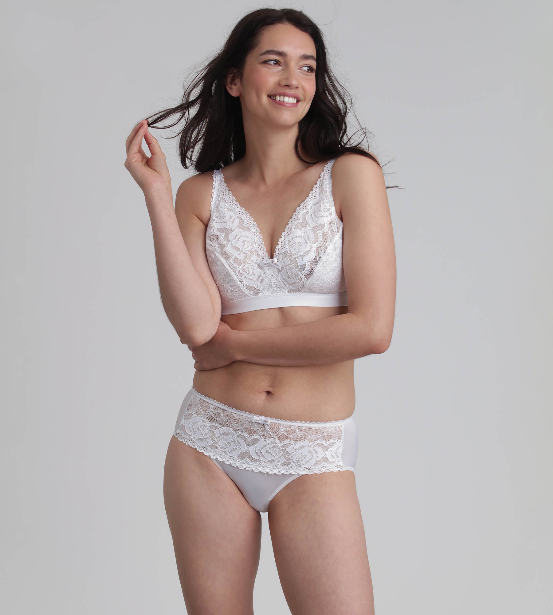 Playtex® Braga blanca Flower Elegance Reciclado