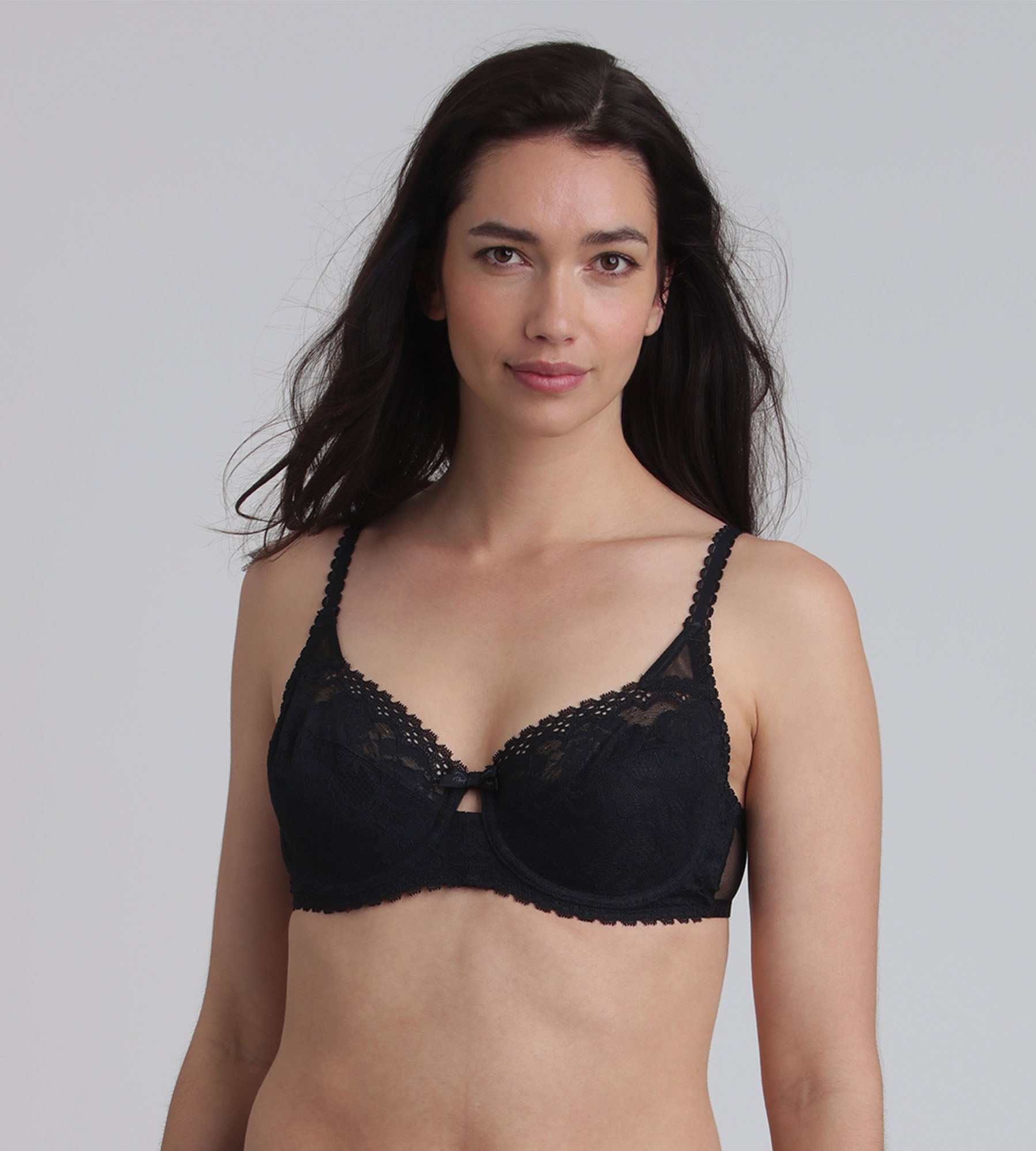 Playtex® Sujetador balconette negro Flower Elegance Reciclado