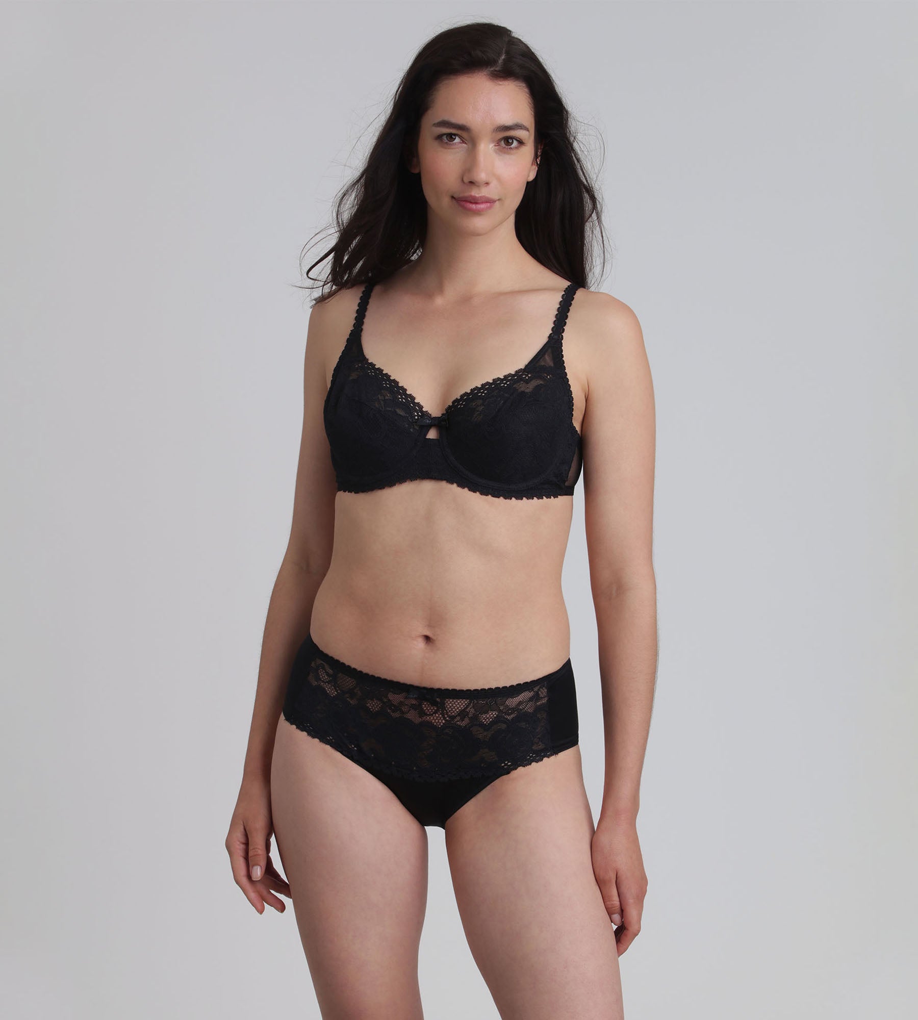 Playtex® Sujetador balconette negro Flower Elegance Reciclado