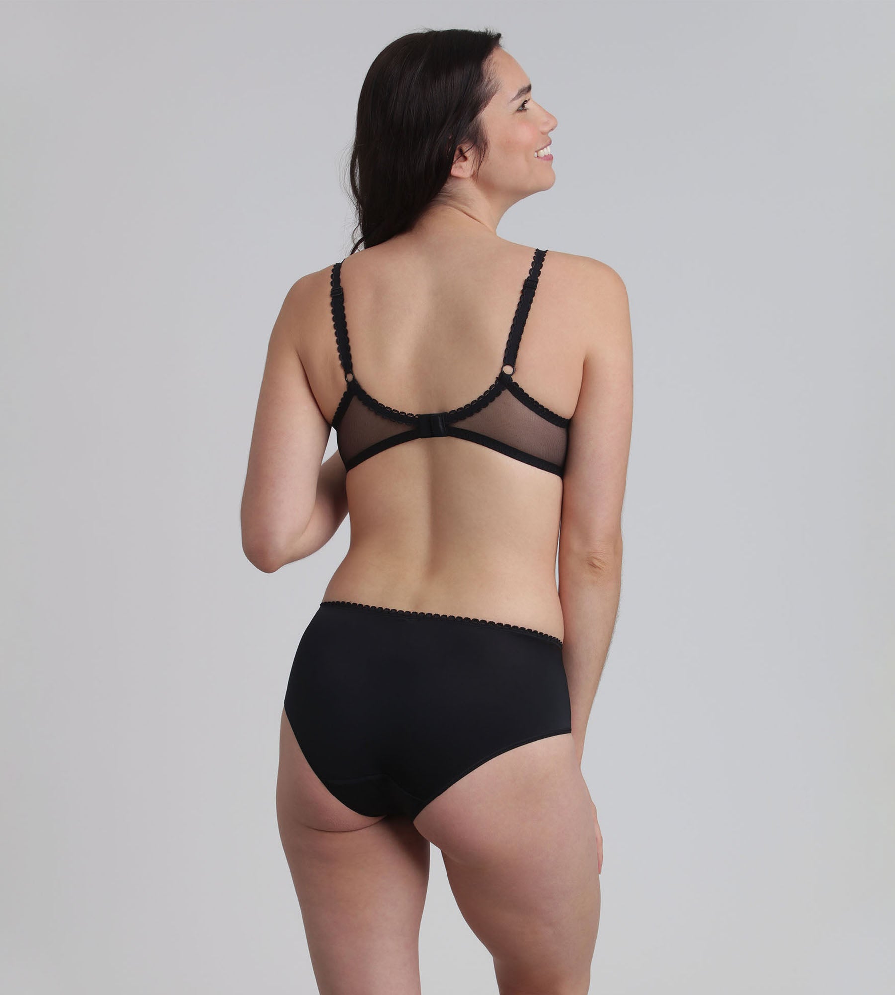Playtex® Sujetador balconette negro Flower Elegance Reciclado