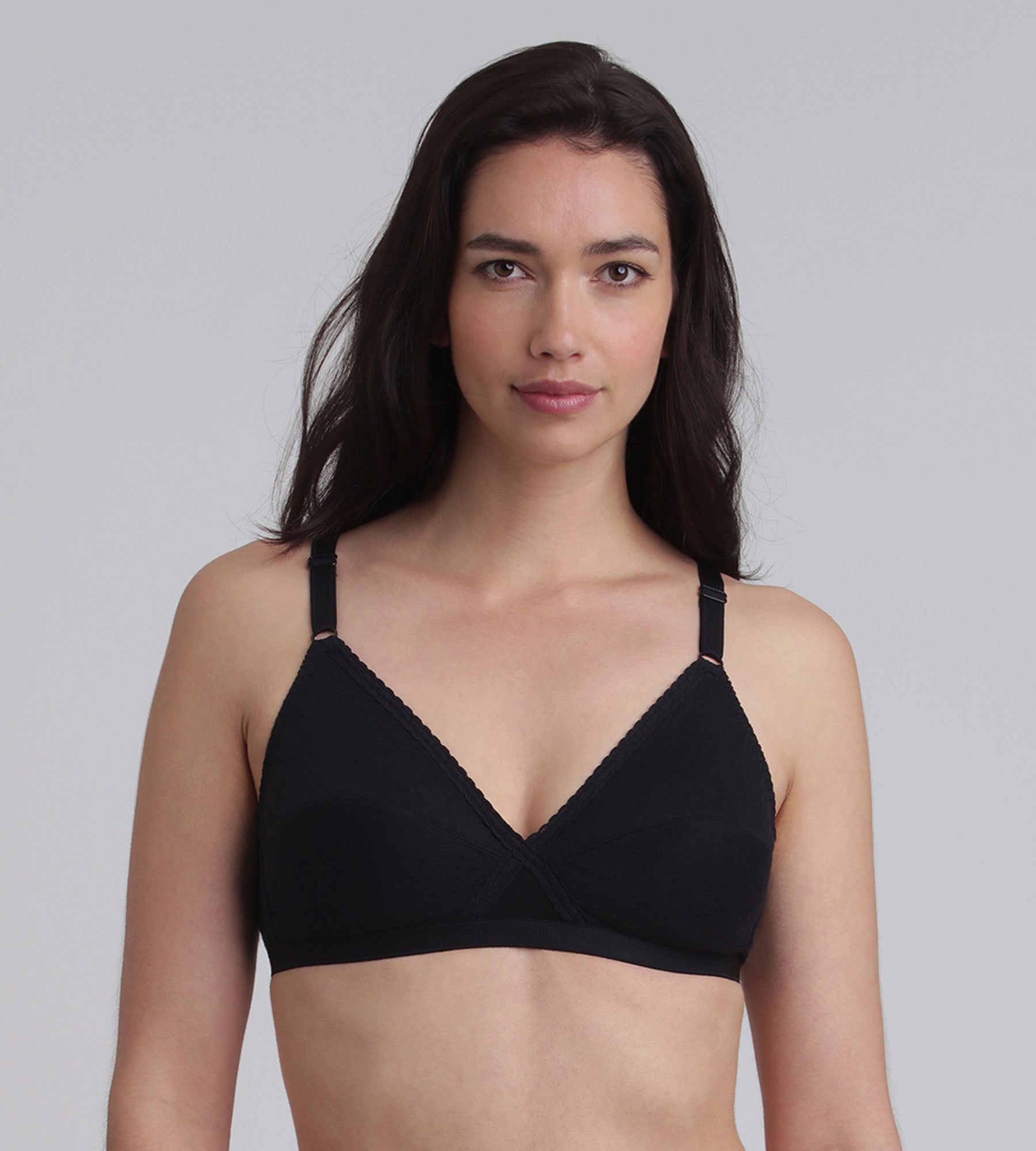 Playtex® Sujetador sin aros negro Essential Support Algodón