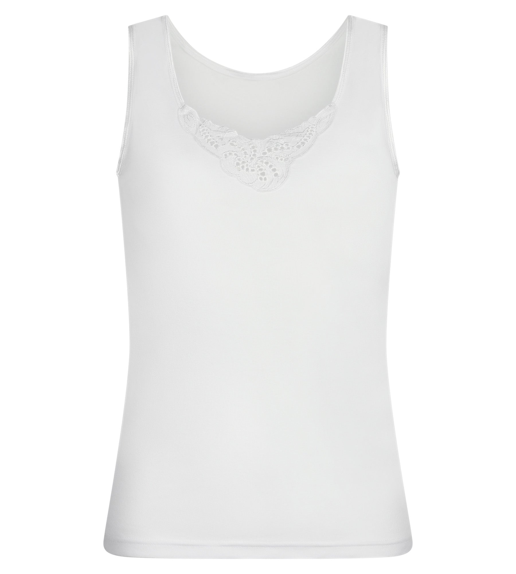 Playtex® Camiseta tirantes anchos blanca Cherish Cotton & Lace