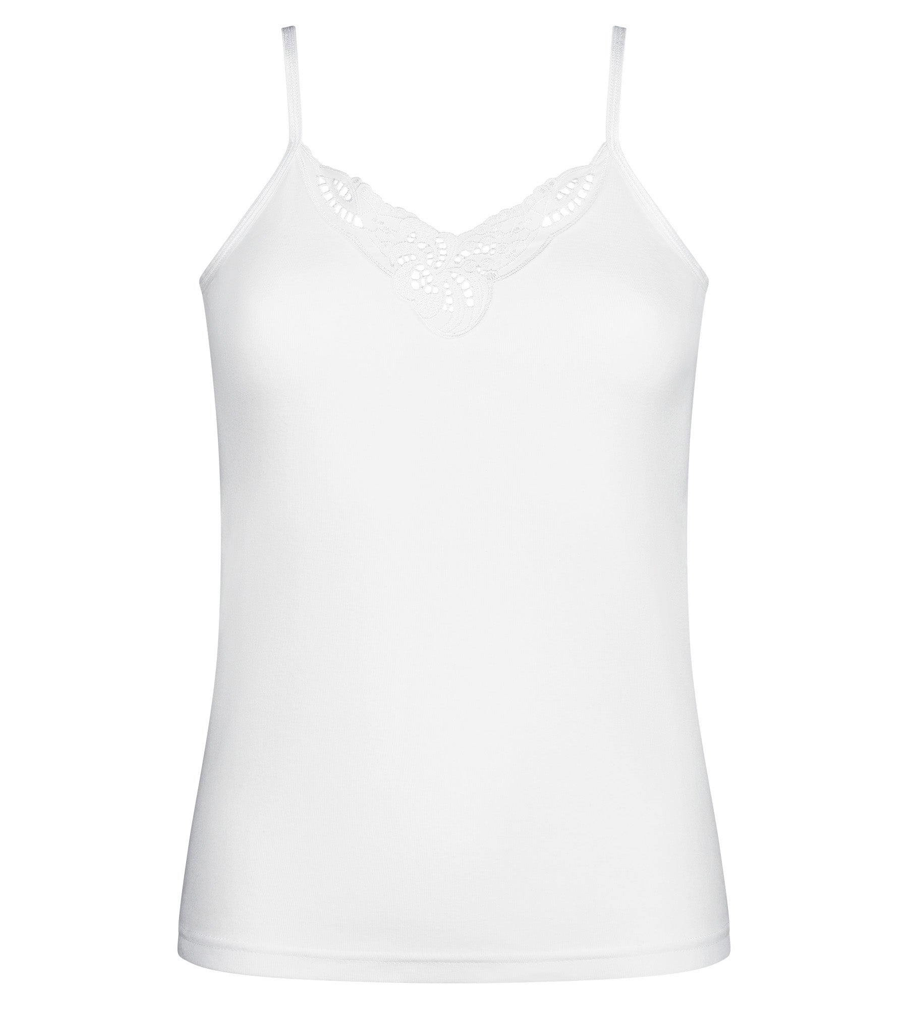Playtex® Camiseta tirantes finos blanca Cherish Cotton & Lace