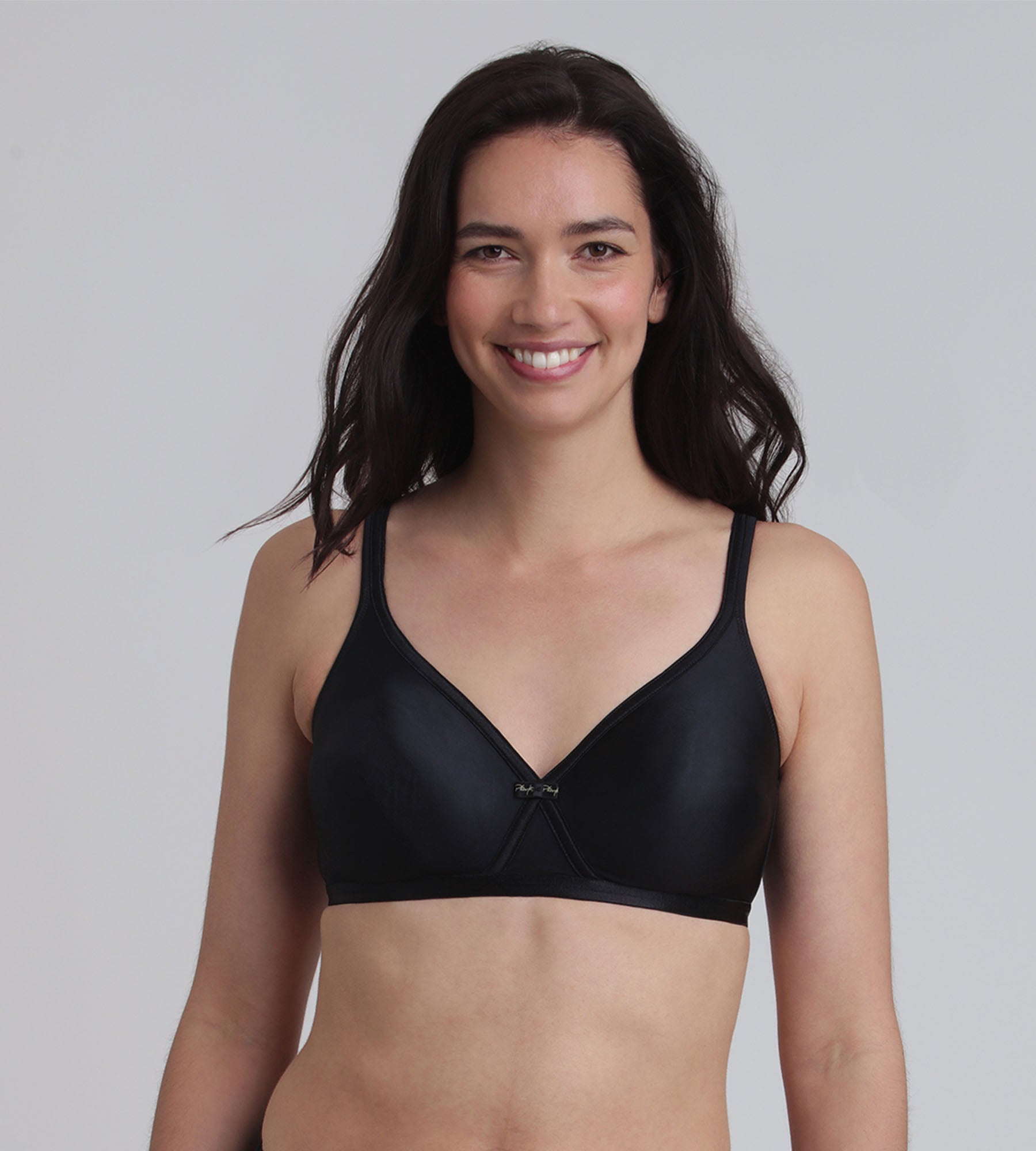 Playtex® Sujetador sin aros negro Satiny Microfiber