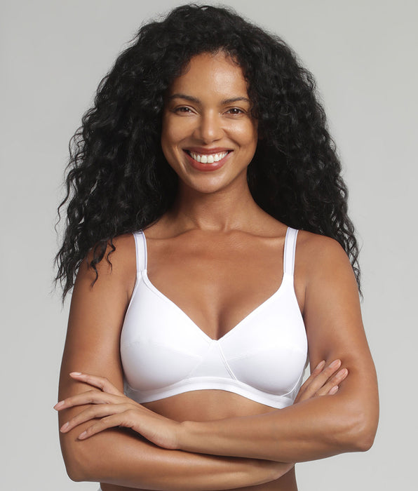 Playtex® Sujetador sin aros blanco Cruzado Mágico Microfibra