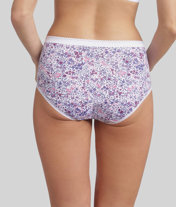 Playtex® Lote de 3 bragas moradas Algodón Stretch