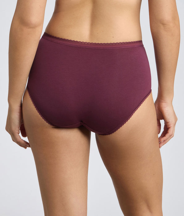 Playtex® Pack de 3 bragas morado, beige, estampado floral Algodón Stretch