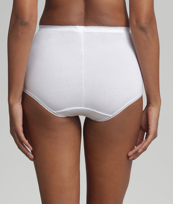 Playtex® 3 bragas maxi blancas - Algódon & Encaje