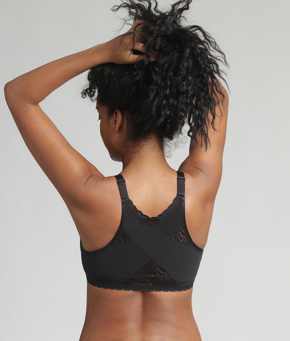 Playtex® Sujetador con apertura delantera negro sin aros Ideal Posture
