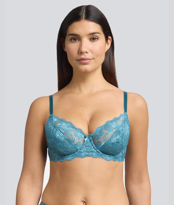Playtex® Sujetador balconette con aros azul Essential Elegance