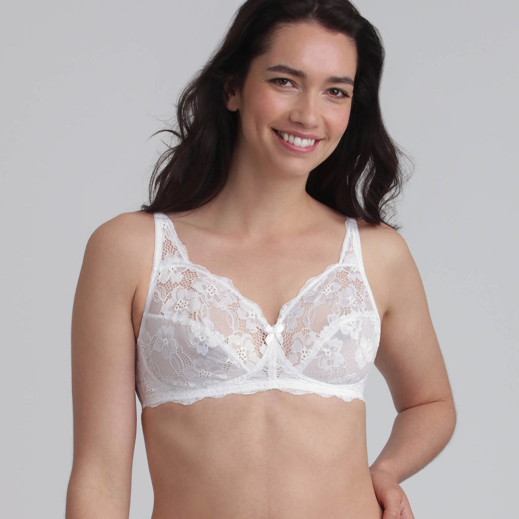 Sujetador Deportivo TYR Reilly Pressed Flowers - Mujer Blanco
