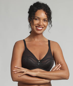 Sujetador con aros negro Secret Comfort 