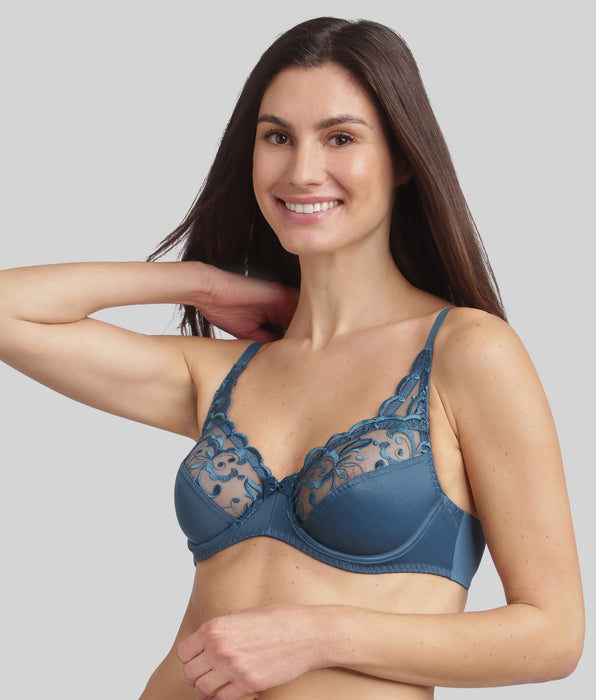 Playtex® Sujetador balconette con aros verde pino Essential Elegance Embroidery