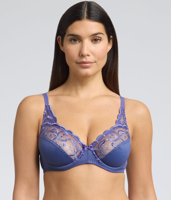Playtex® Sujetador con aros azul cobalto Essential Elegance Embroidery