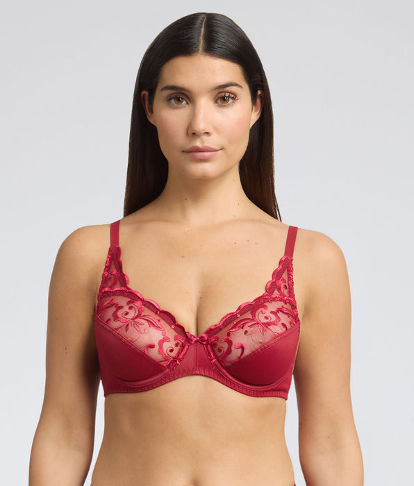 Playtex® Sujetador con aros rojo terciopelo Essential Elegance Embroidery