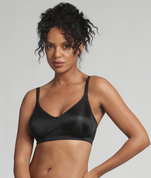 Sujetador sin aros negro Essential Support