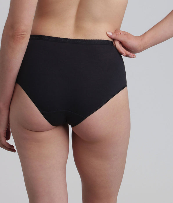 Playtex® Lote de 2 bragas negro Algodón Bio