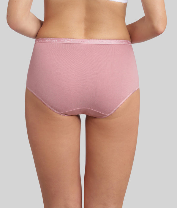 Playtex® Lote de 3 bragas azules, estampado azul claro, rosa orquídea, algodón orgánico