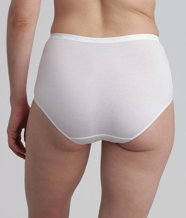 Playtex® Lote de 2 bragas maxi blancas Algodón Bio