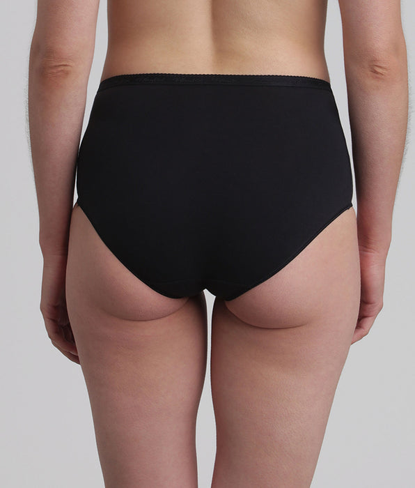 Playtex® Lote de 2 bragas talle alto negras Algodón Bio