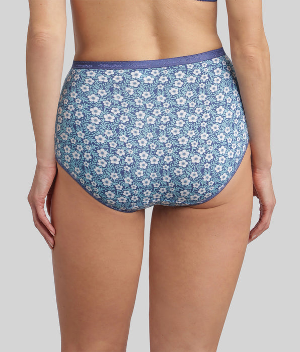 Playtex® Lote de 3 Braga de cintura alta azul, estampado azul claro, rosa orquídea Algodón orgánico