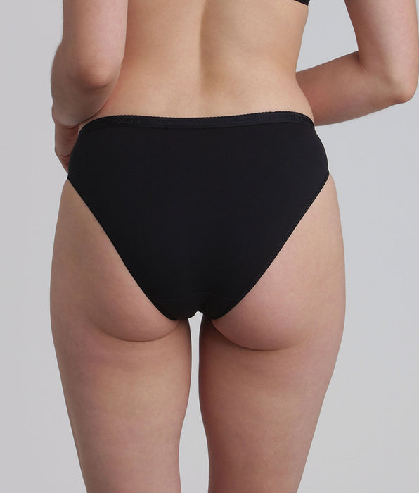 Playtex® Lote de 2 bragas bikini negras Algodón Bio