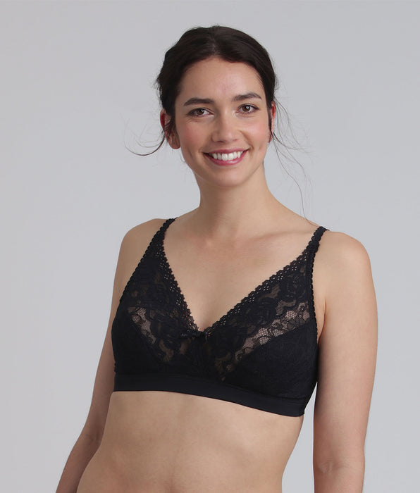 Playtex® Sujetador sin aros negro Flower Elegance Reciclado