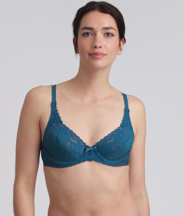 Playtex® Sujetador con aros verde pino Flower Elegance Reciclado