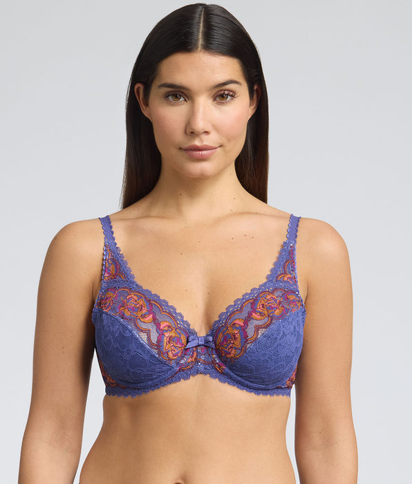 Playtex® Sujetador con aros azul y rojo Flower Elegance Reciclado