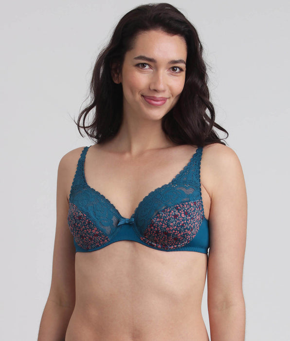 Playtex® Sujetador con aros estampado verde Flower Elegance Micro Reciclado