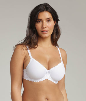 Sujetador spacer con aros blanco Flower Elegance Reciclado