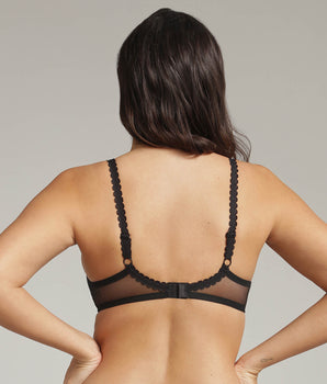 Sujetador spacer con aros negro Flower Elegance Reciclado