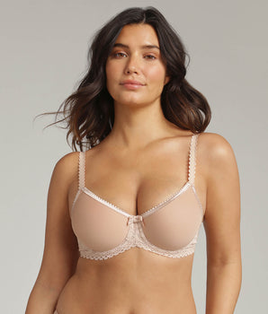 Sujetador spacer con aros beige Flower Elegance Reciclado