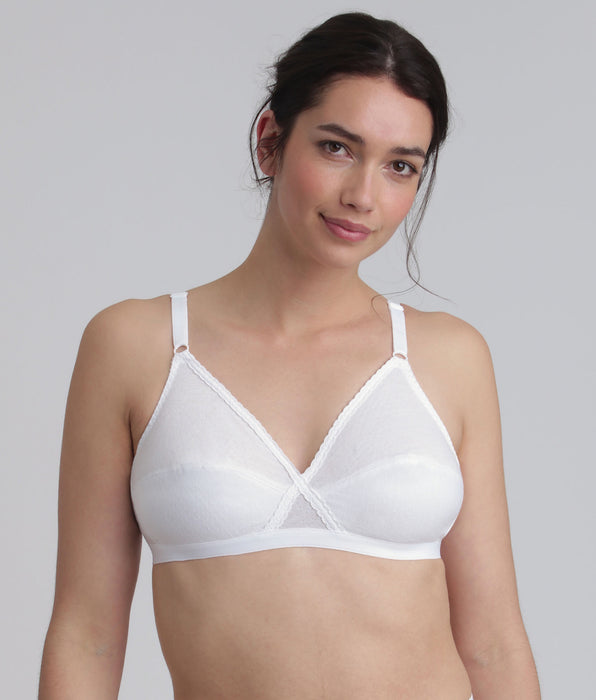 Playtex® Sujetador sin aros blanco Essential Support Algodón