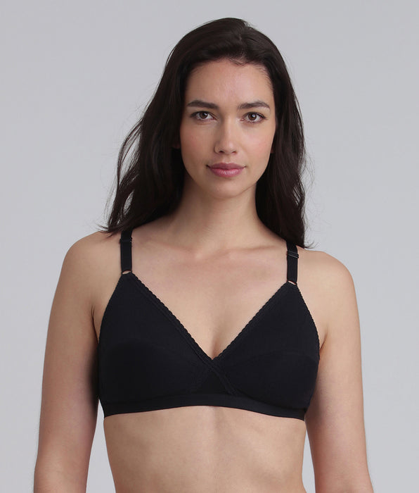 Playtex® Sujetador sin aros negro Essential Support Algodón