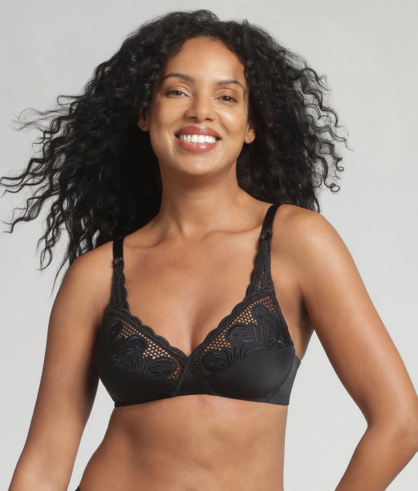 Playtex® Sujetador sin aros negro Cruzado Mágico Modern Tricot